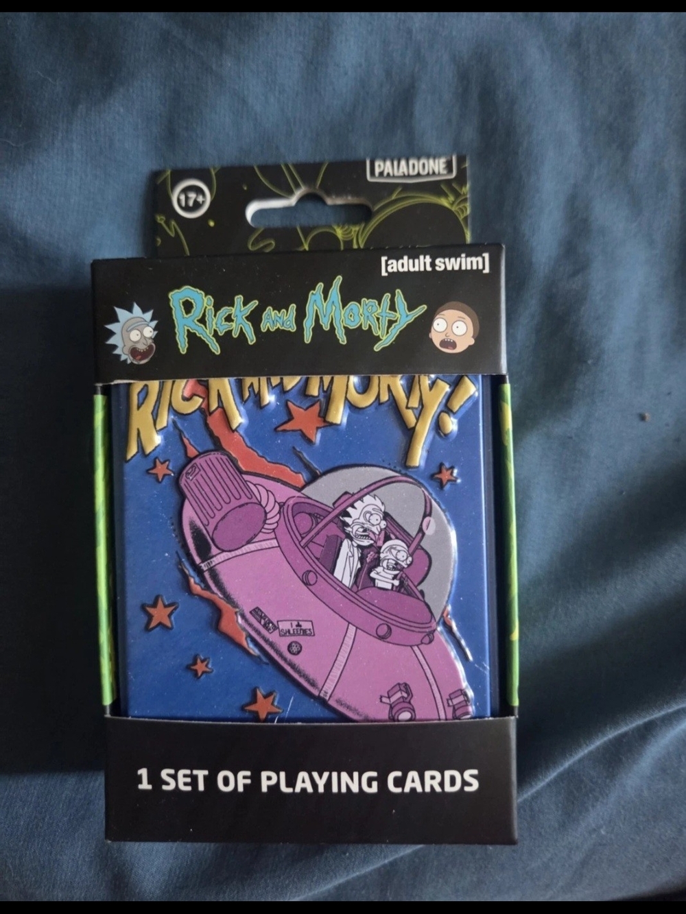 Rick and Morty Pink Spaceship Playing Cards by Paladone
